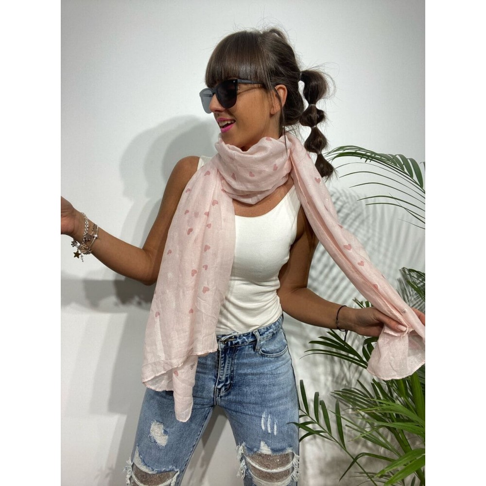 Pañuelo Corazones CHARISSA Rosita/Rosa Heve Pañuelo Corazones CHARISSA Rosita/Rosa Heve