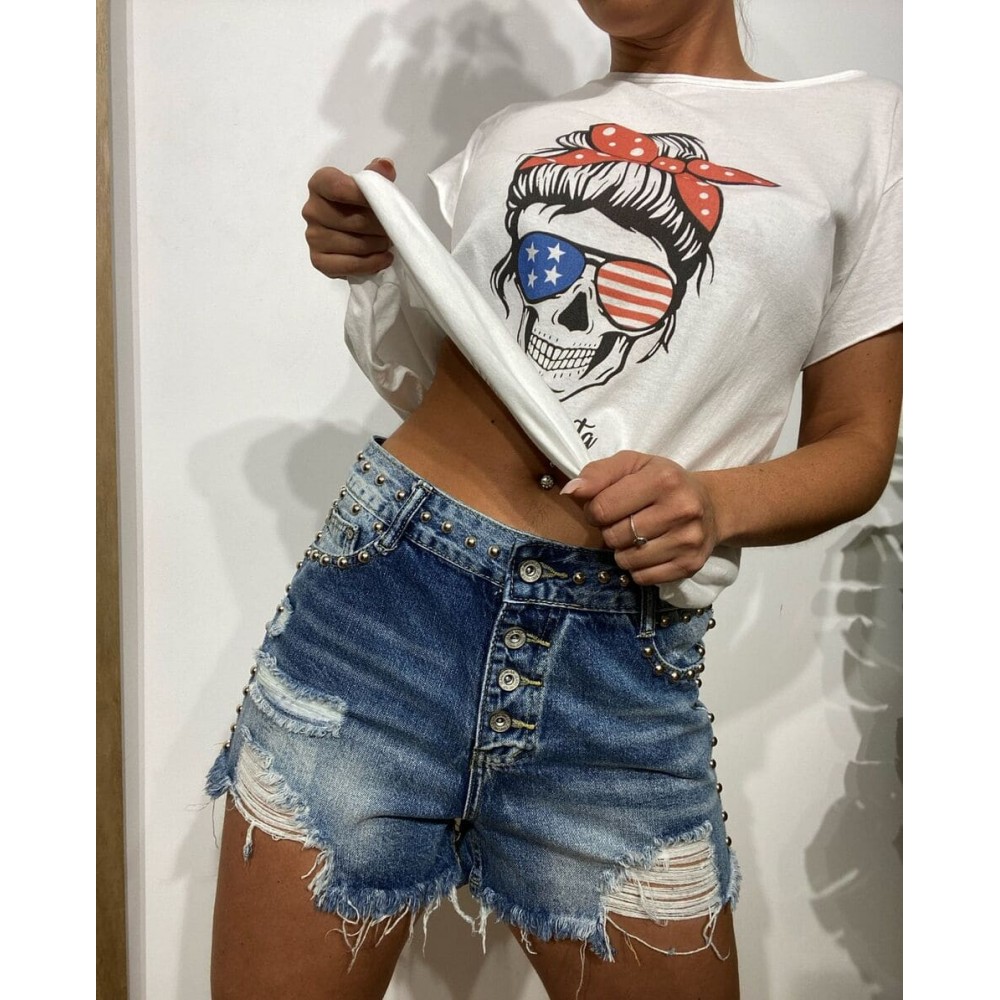 Short Denim Tachas STARKEY Heve Short Denim Tachas STARKEY Heve